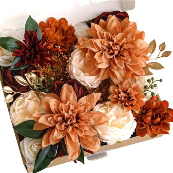 Artificial Flowers for DIY Wedding Decoration Bridal Bouquet Table Centerpieces - Picture 1 of 7